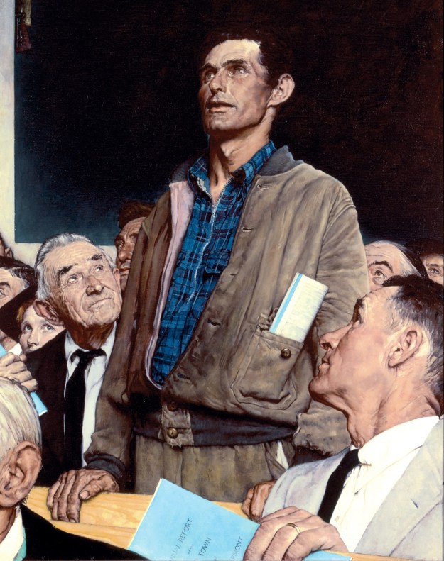 Norman Rockwell (1894-1978), "Freedom of Speech," 1943